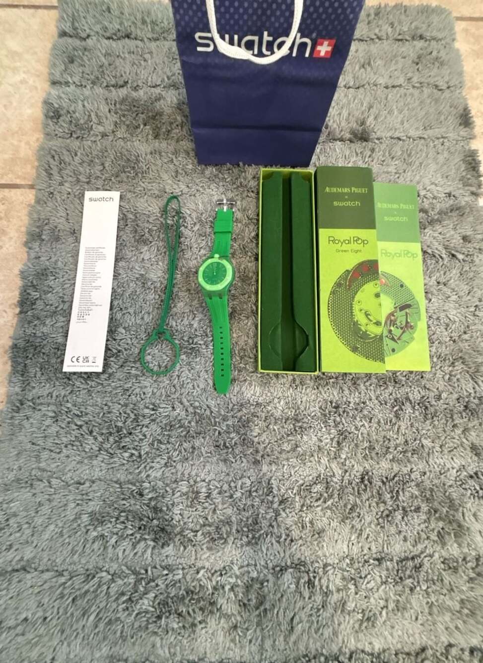 Audemars Piguet x Swatch Bioceramic Royal Pop Green Eight Watch